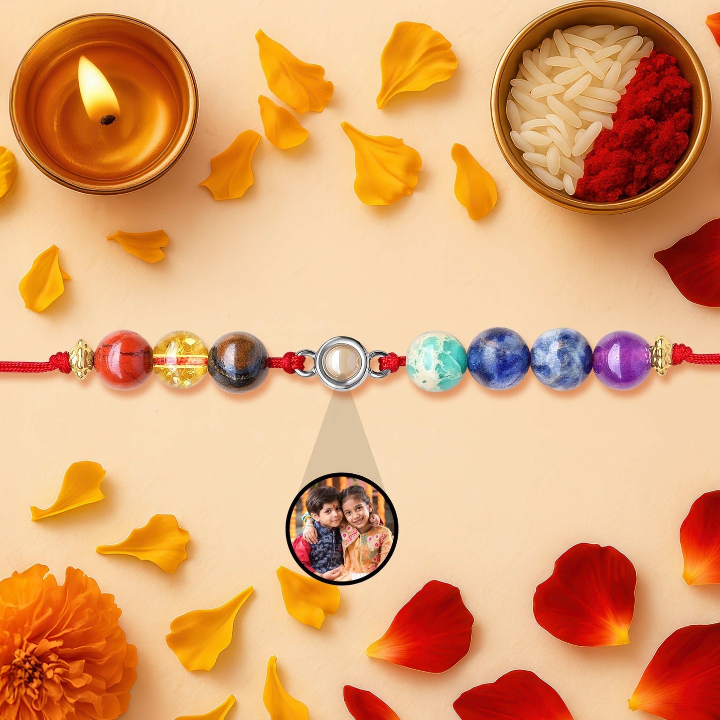 7 Chakra Photo Projection Rakhi