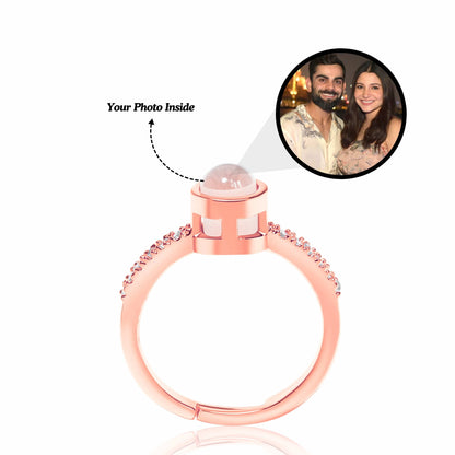 Timeless Love Photo Projection Women's Ring