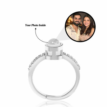 Timeless Love Photo Projection Women's Ring