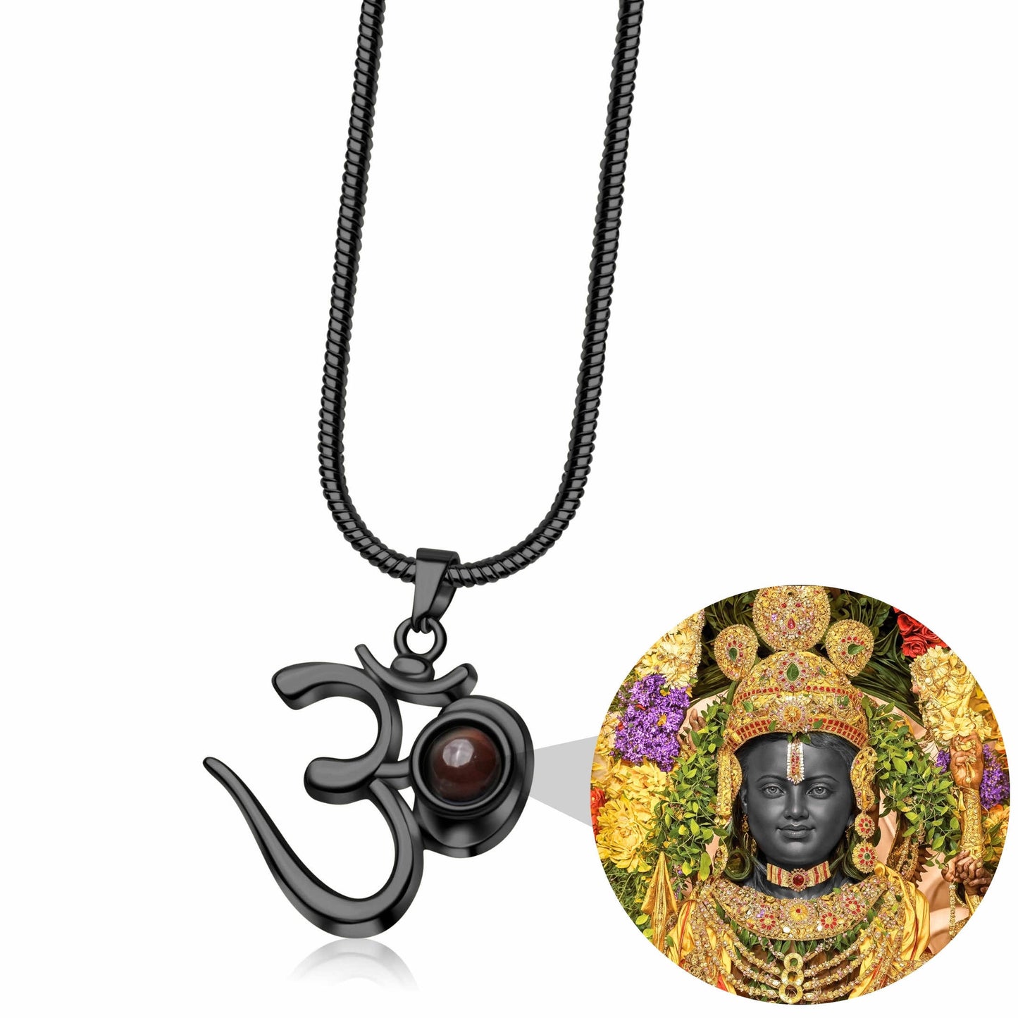 OM Pendant with  Shree Ram Photo