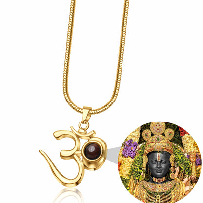 OM Pendant with  Shree Ram Photo