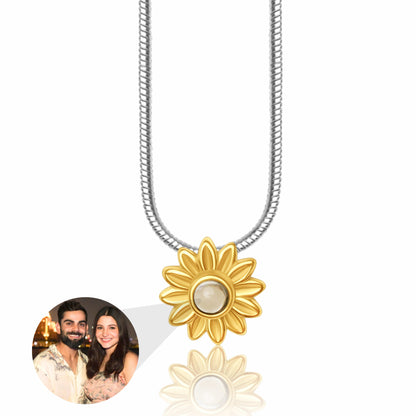 Sunflower Color Photo Projection Pendant