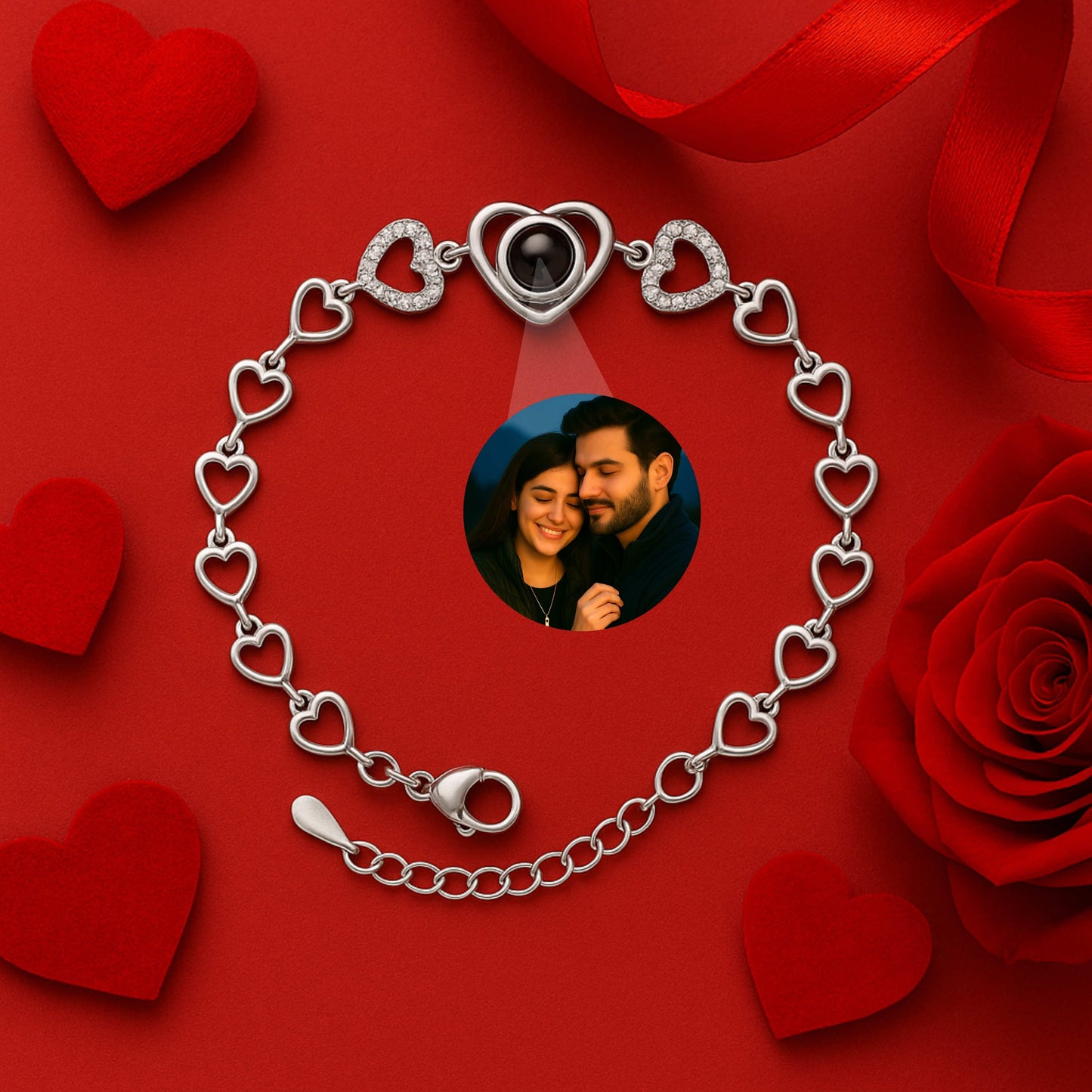 Chain of Hearts – Photo Projection Bracelet