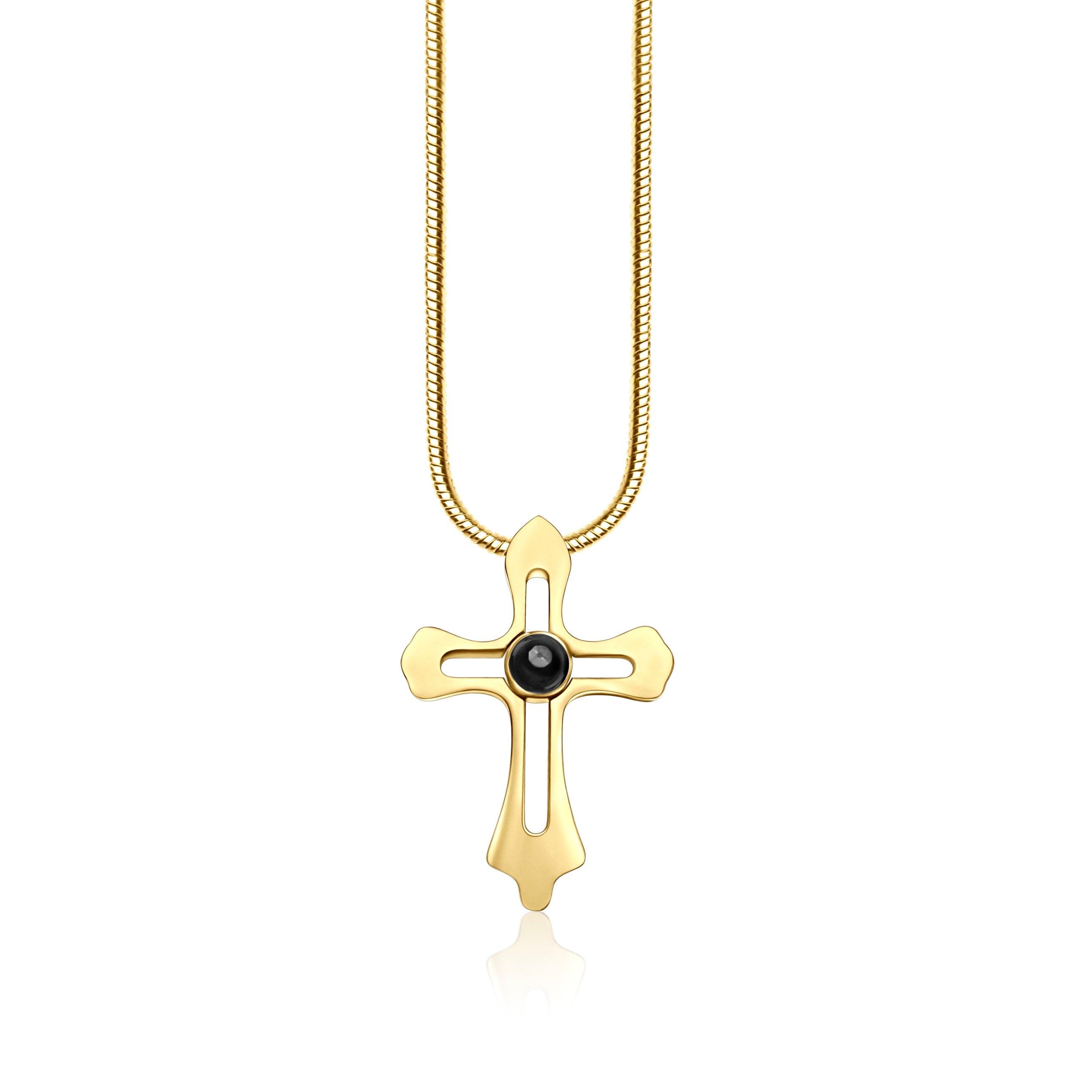 Buy The Bro Code Gold Plated Double Layer Cross Necklace Online At Best  Price @ Tata CLiQ