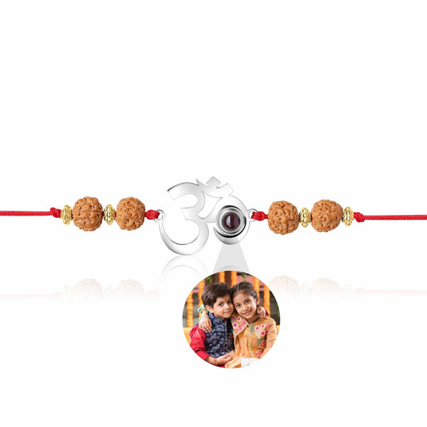 OM Rudraksh Photo Projection Bracelet