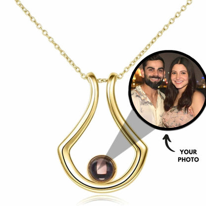 U Shape Photo Pendant