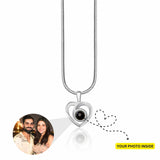 Curve Heart Color Photo Projection Pendant - Photo Jewels