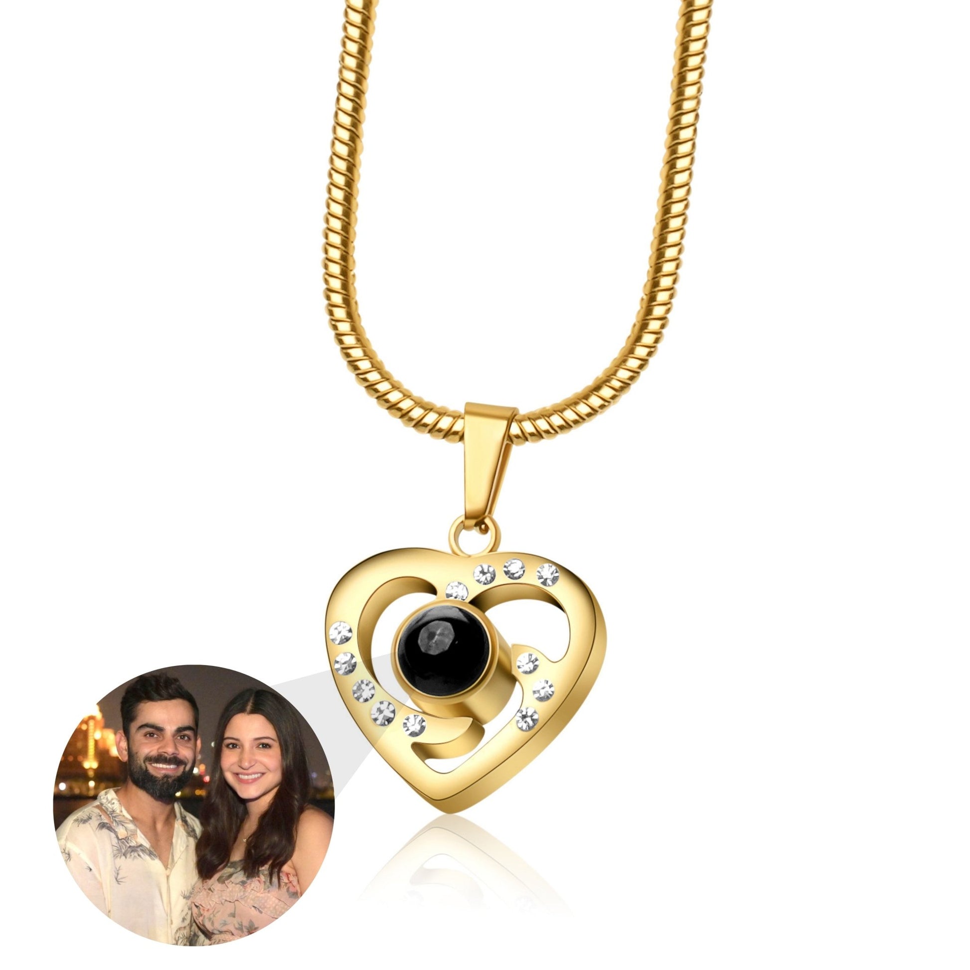 Elegant Color Photo Heart Pendant 2.0 - Photo Jewels