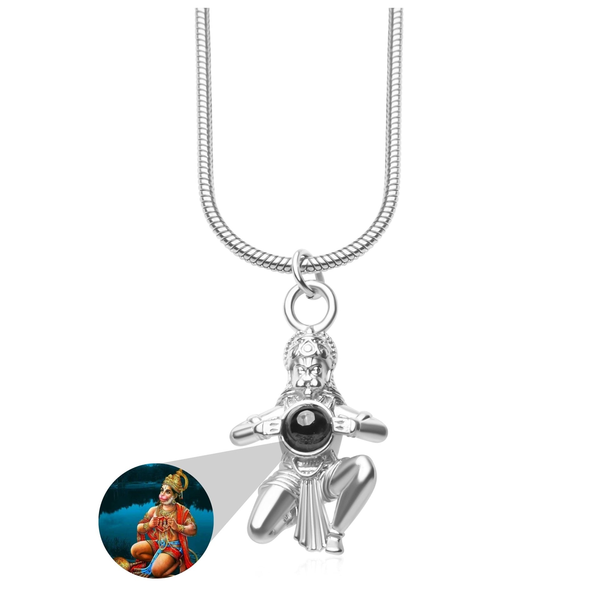 Hanuman Ji Pendant with Hanuman Ji Photo Inside - Photo Jewels