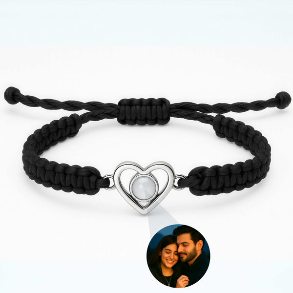 Heart Braided Rope Bracelet