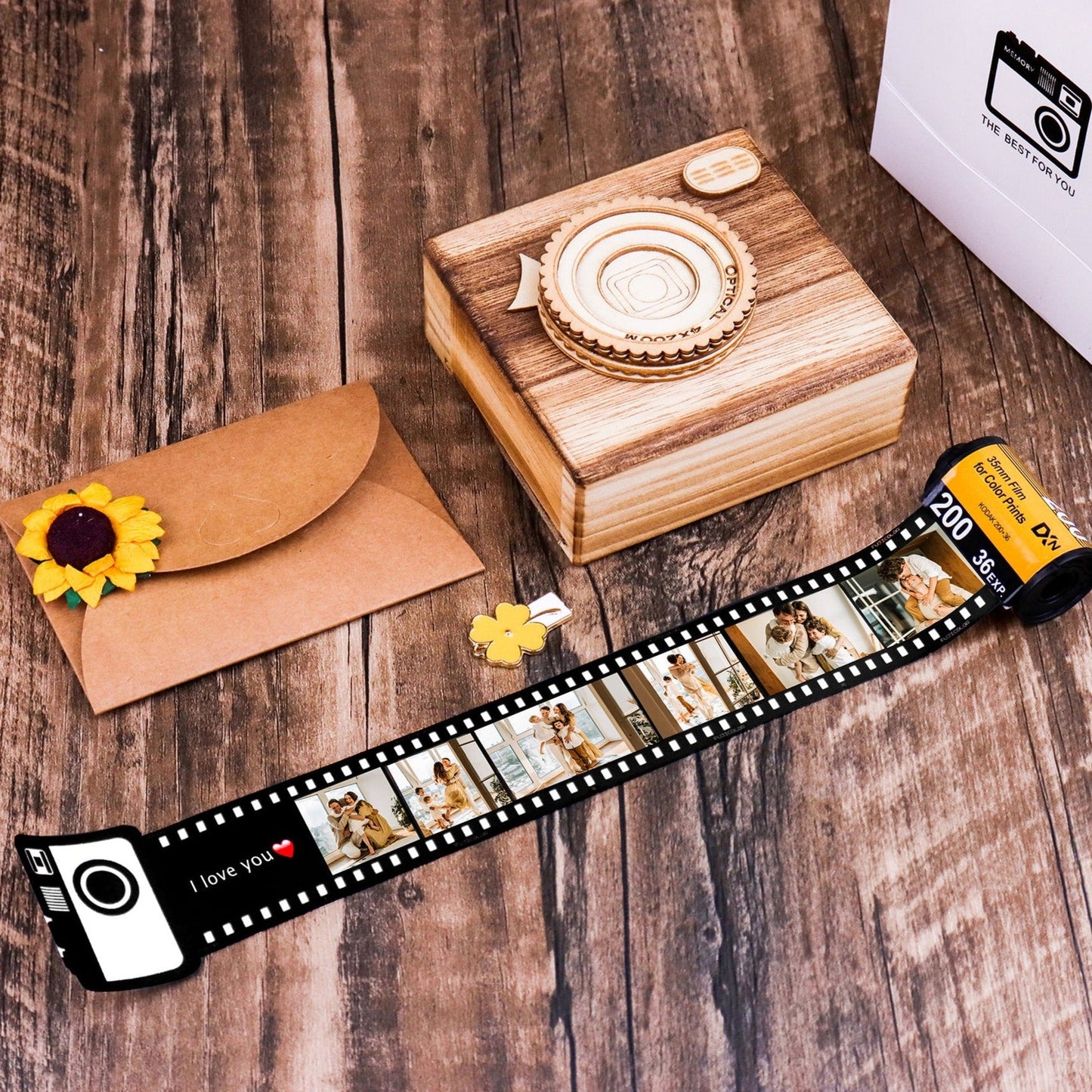 Memory Film Roll Keychain - Photo Jewels