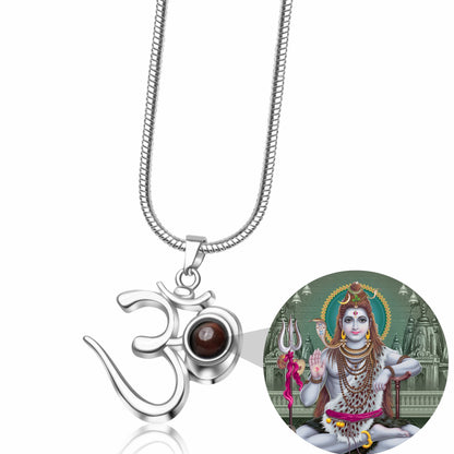 Shiva OM Pendant with Shivji Photo