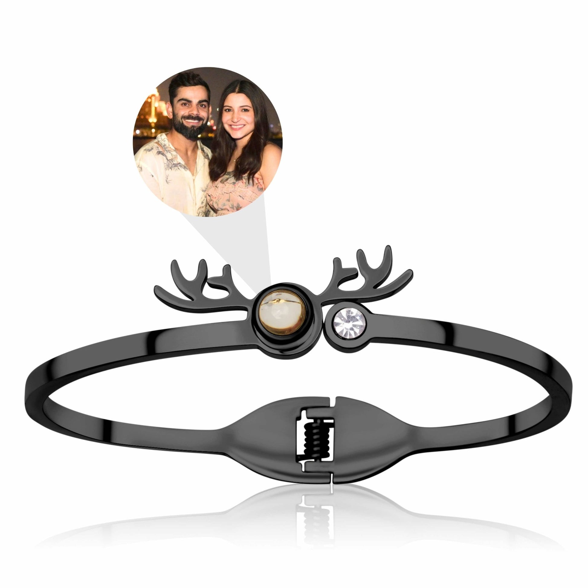 Reindeer Color Photo Projection Bracelet - Photo Jewels