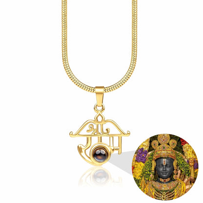 Shree Ram Pendant with Ayodhya Ram ji Photo - Divine Jewels