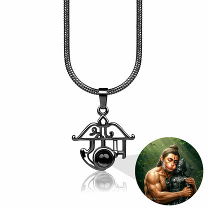 Shree Ram Pendant with Hanuman Ji & Ram Ji Photo - Divine Jewels